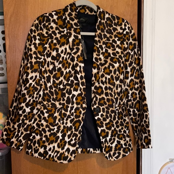 J Crew Parke Blazer NWT size 00 leopard - Picture 4 of 12
